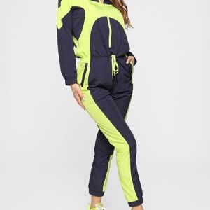 Fashion Nova Windbreaker Jumpsuit
